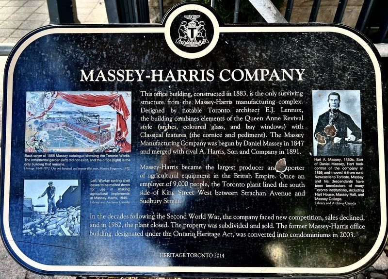 Massey-Harris Company Marker image. Click for full size.