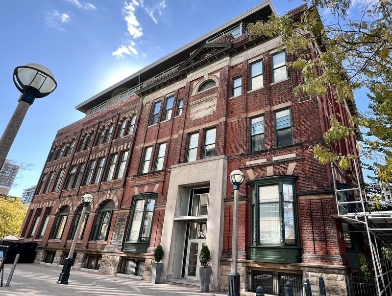 Former Massey-Harris Company offices, 2024 image. Click for full size.