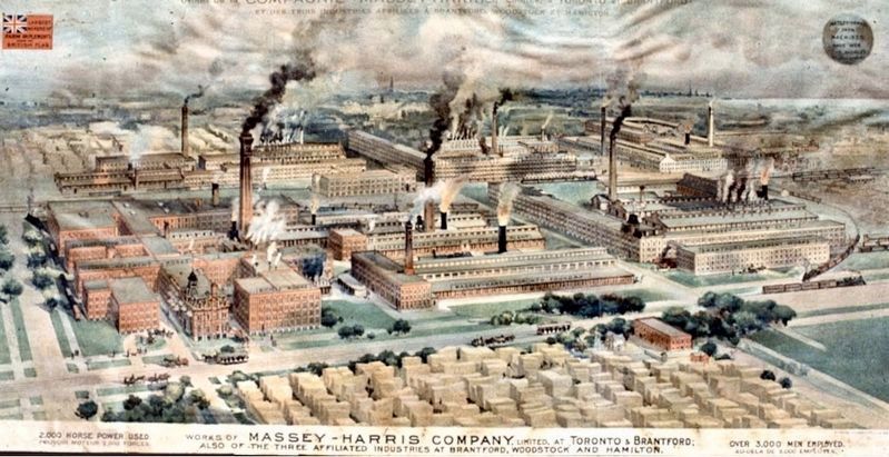 Massey-Harris Company, Toronto, 1910 image. Click for full size.