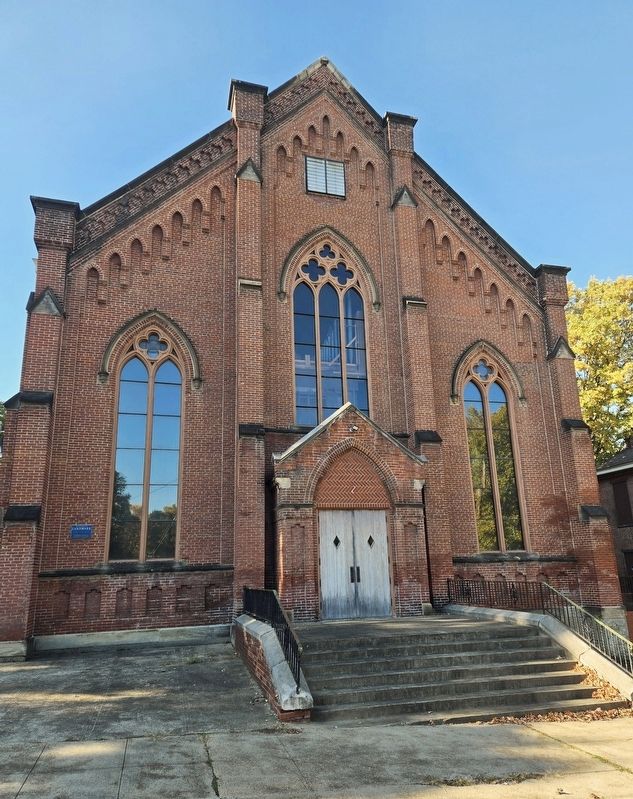 St. Mary's Church, 1873-74 and Marker image. Click for full size.
