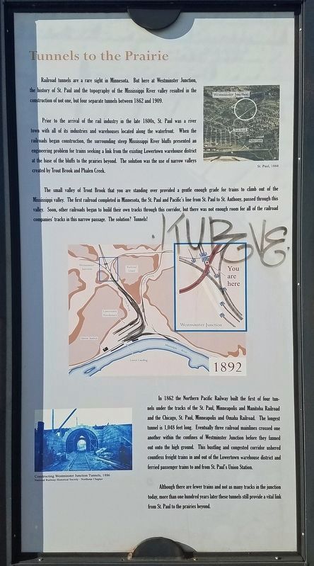 Tunnels to the Prairie Marker. Click for full size. Tunnels to the Prairie Marker image. Click for full size.
