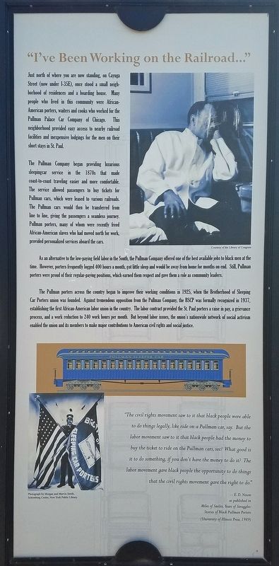"I've Been Working on the Railroad..." Marker. Click for full size. "I've Been Working on the Railroad..." Marker image. Click for full size.
