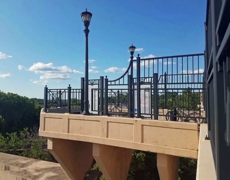 Marker (right) at the Westminster Junction overlook. Click for full size. Marker (right) at the Westminster Junction overlook image. Click for full size.