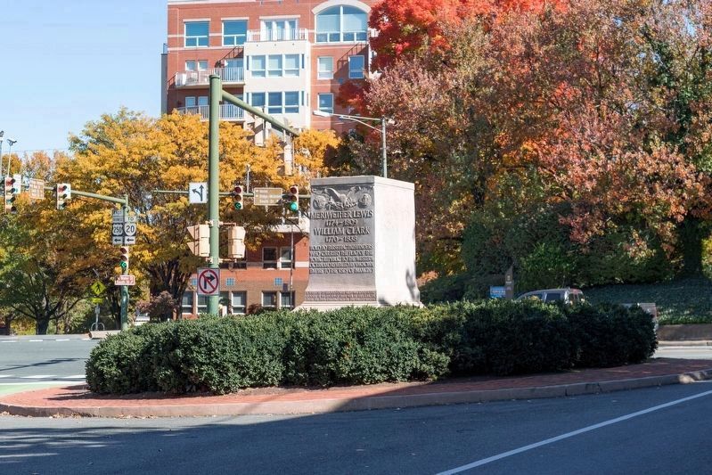 Meriwether Lewis and William Clark Monument image. Click for full size.