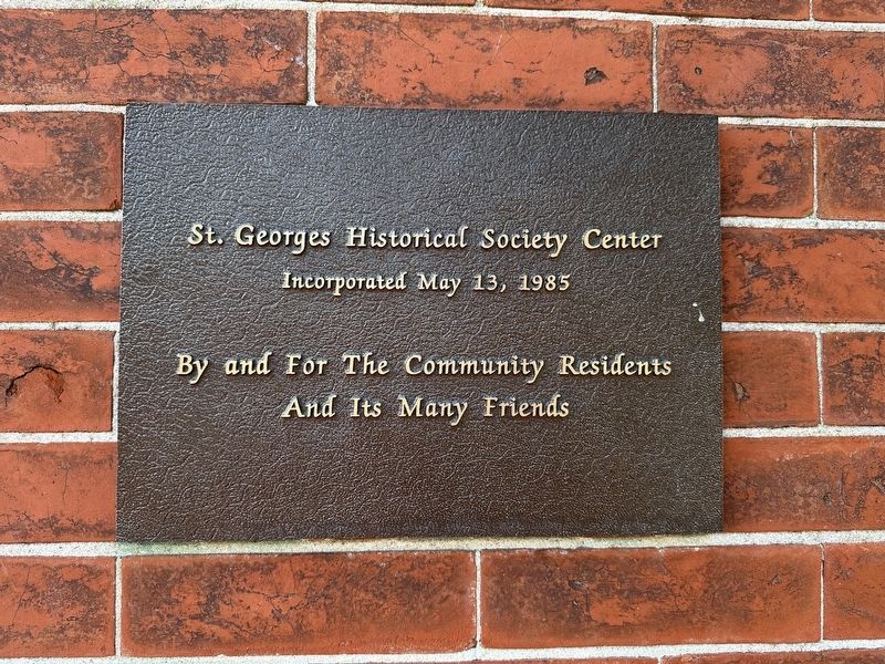 St. Georges Presbyterian Church Building Marker - second plaque image. Click for full size.