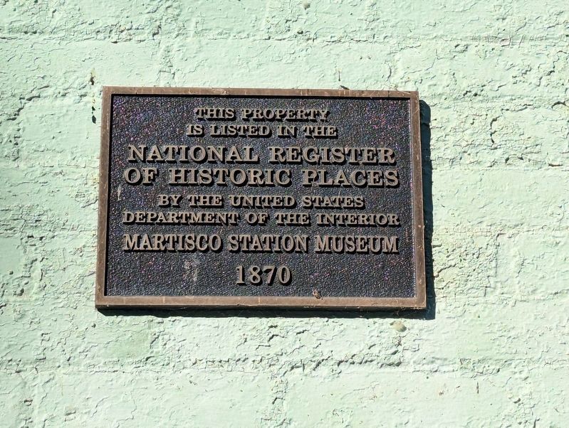 Martisco Station Museum Marker image. Click for full size.