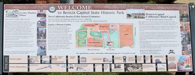 Benicia Capitol State Historic Park Marker image. Click for full size.