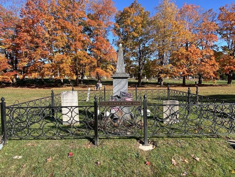 Gravesite of Major General Henry Knox. Click for full size. Gravesite of Major General Henry Knox image. Click for full size.