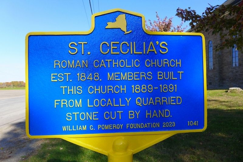 St. Cecilia's Marker. Click for full size. St. Cecilia's Marker image. Click for full size.