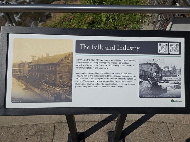 The Falls and Industry Marker. Click for full size. The Falls and Industry Marker image. Click for full size.