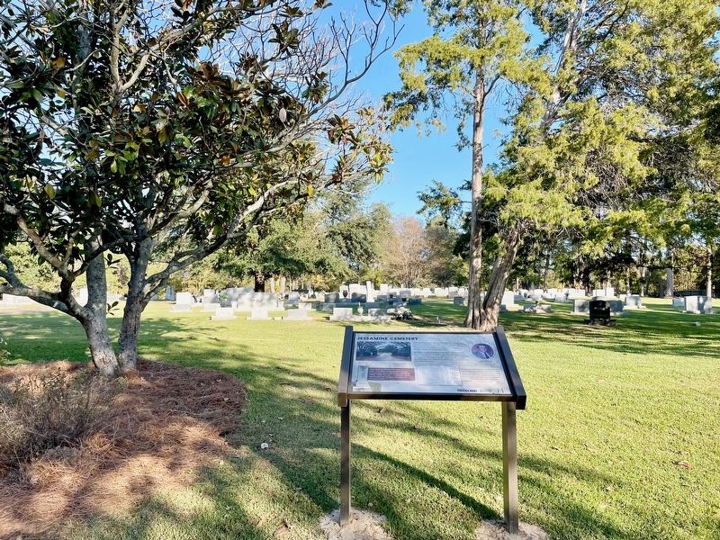 Jessamine Cemetery Marker. Click for full size. Jessamine Cemetery Marker image. Click for full size.