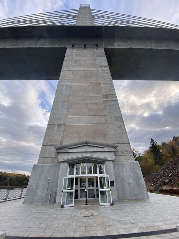 Penobscot Narrows Bridge and Observatory Marker. Click for full size. Penobscot Narrows Bridge and Observatory Marker image. Click for full size.