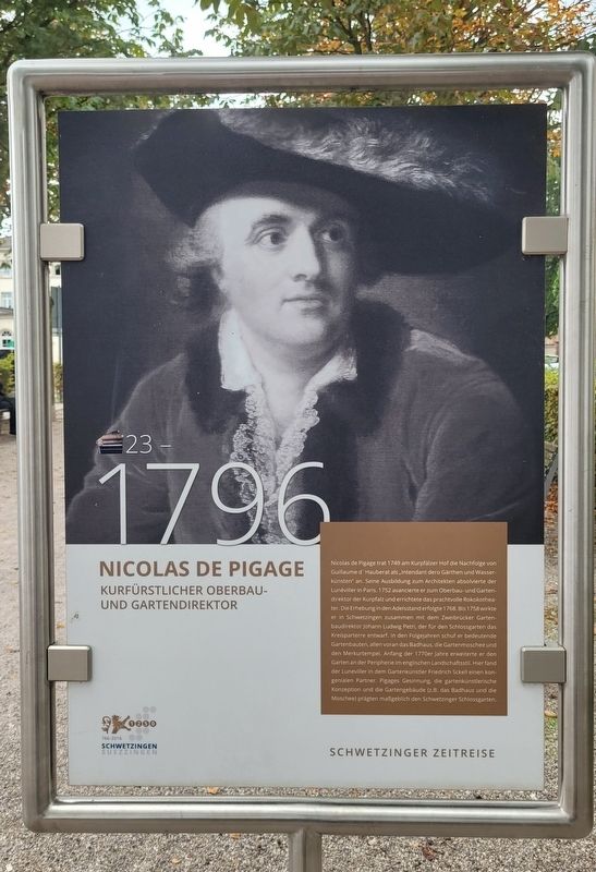 Nicolas de Pigage Marker image. Click for full size.