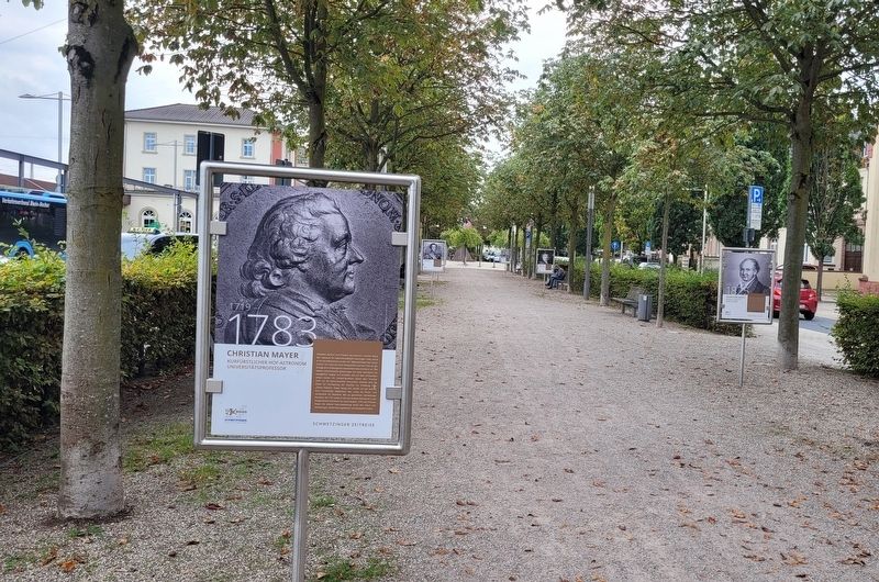 The view of the Christian Mayer Marker along the pathway. Click for full size. The view of the Christian Mayer Marker along the pathway image. Click for full size.