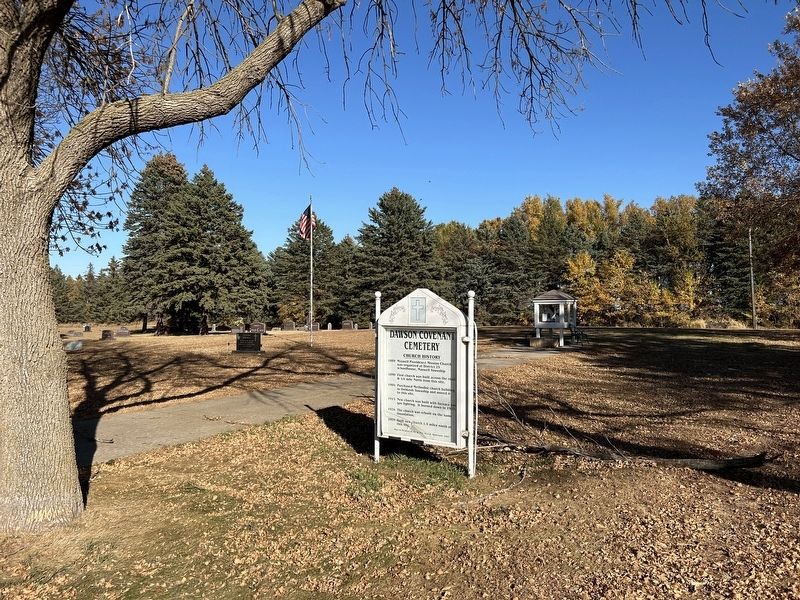 Dawson Covenant Cemetery Marker image. Click for full size.