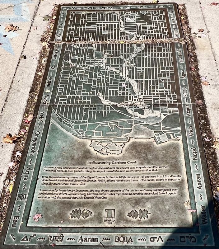 Rediscovering Garrison Creek Marker. Click for full size. Rediscovering Garrison Creek Marker image. Click for full size.