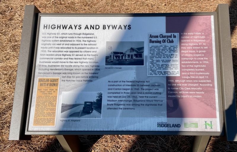 Highways And Byways Marker. Click for full size. Highways And Byways Marker image. Click for full size.