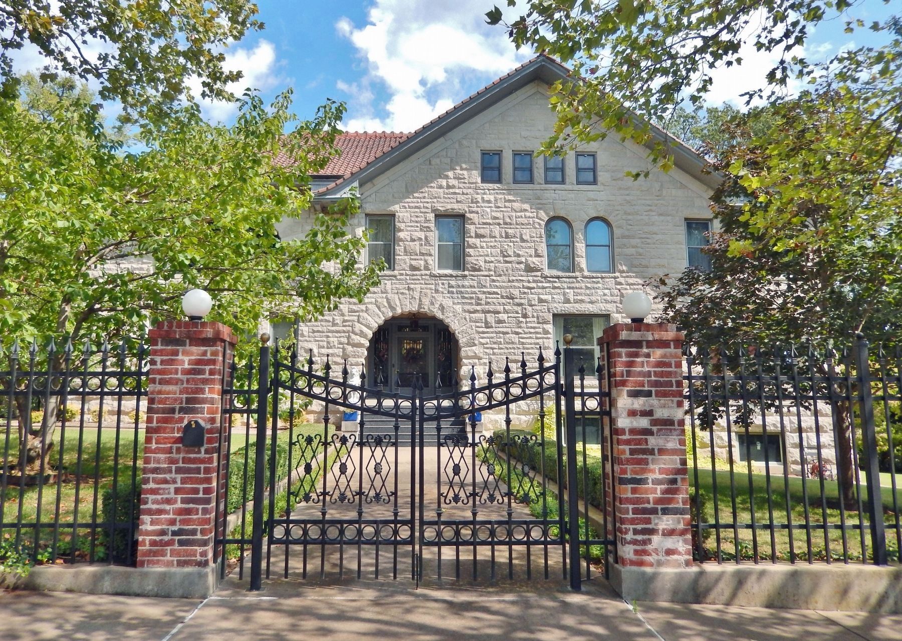 The Patterson House (<i>south/front elevation</i>). Click for full size. The Patterson House (<i>south/front elevation</i>) image. Click for full size.