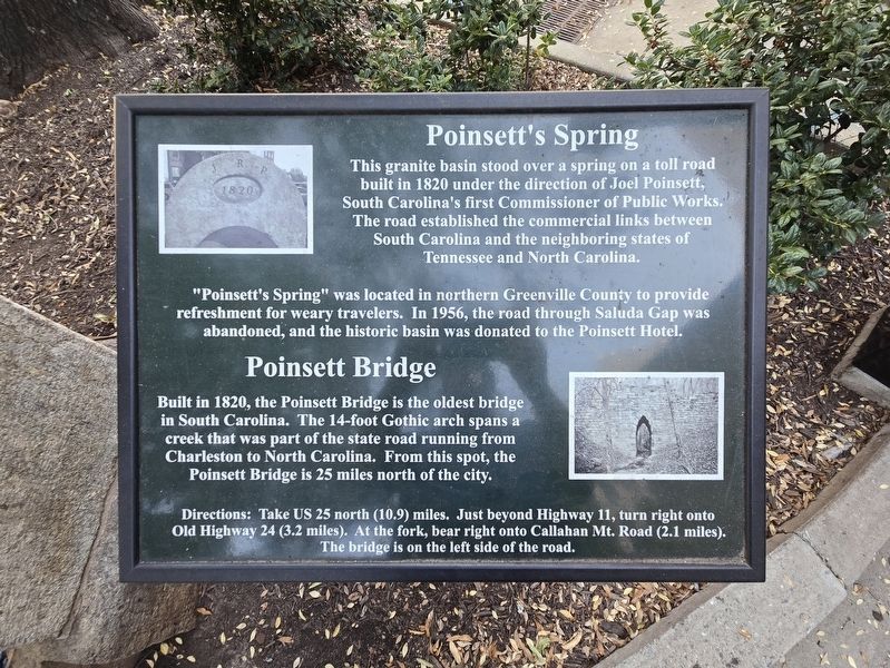 Poinsett's Spring Marker image. Click for full size.