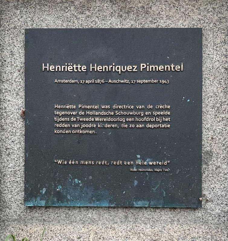 Henri�tte Henriquez Pimentel Marker image. Click for full size.