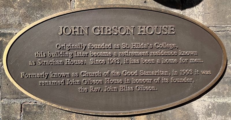 John Gibson House Marker image. Click for full size.