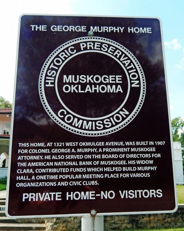 The George Murphy Home Marker. Click for full size. The George Murphy Home Marker image. Click for full size.