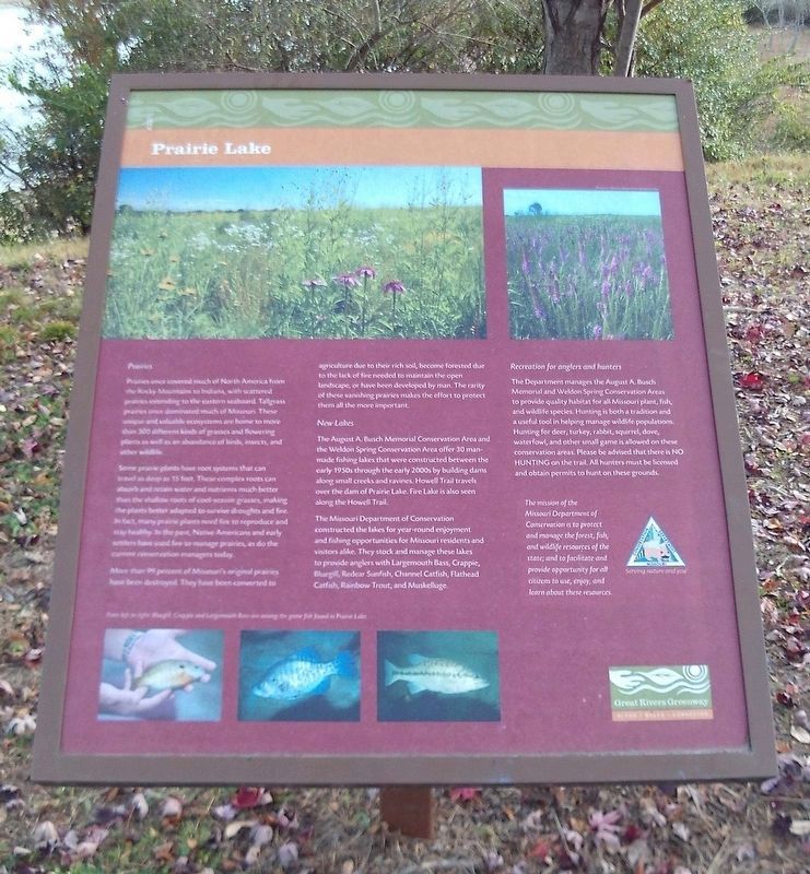 Prairie Lake Marker image. Click for full size.