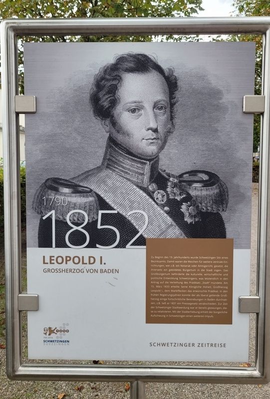Leopold I. Marker. Click for full size. Leopold I. Marker image. Click for full size.
