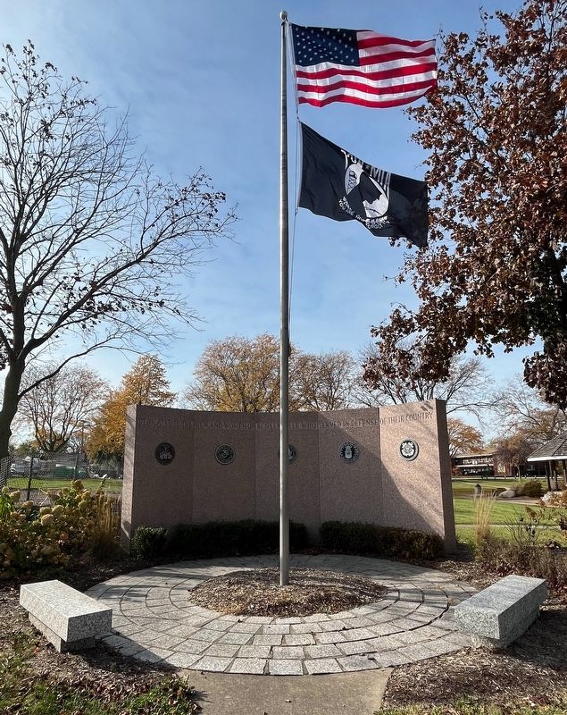 Bensenville Veterans Memorial Marker image. Click for full size.