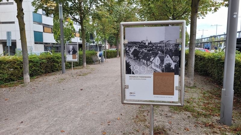The view of the Heinrich Tiedemann* Marker in the park image. Click for full size.