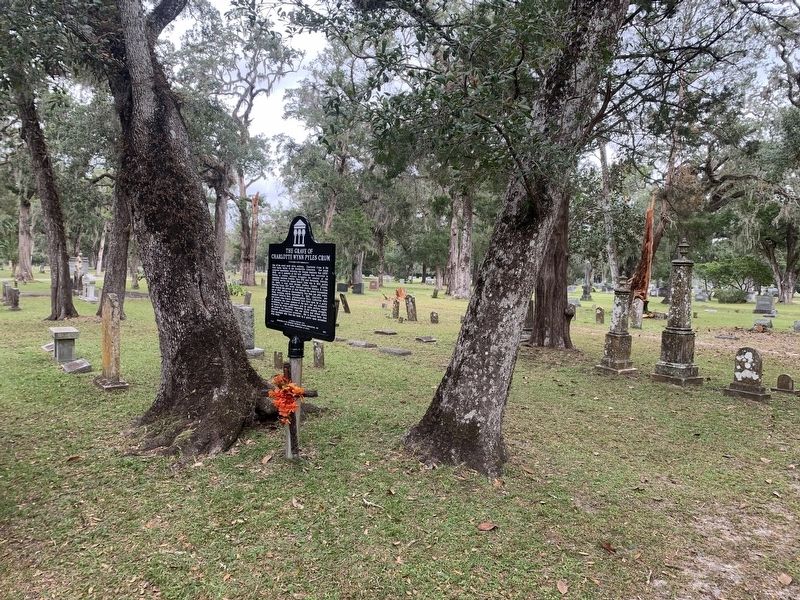 The Grave of Charlotte Wynn Pyles Crum Marker image. Click for full size.