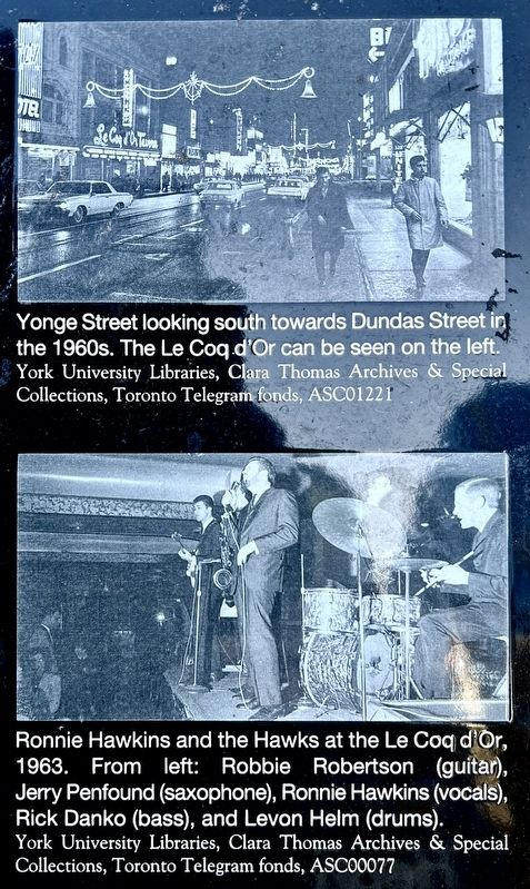 Le Coq d�Or Tavern marker photos detail image. Click for full size.