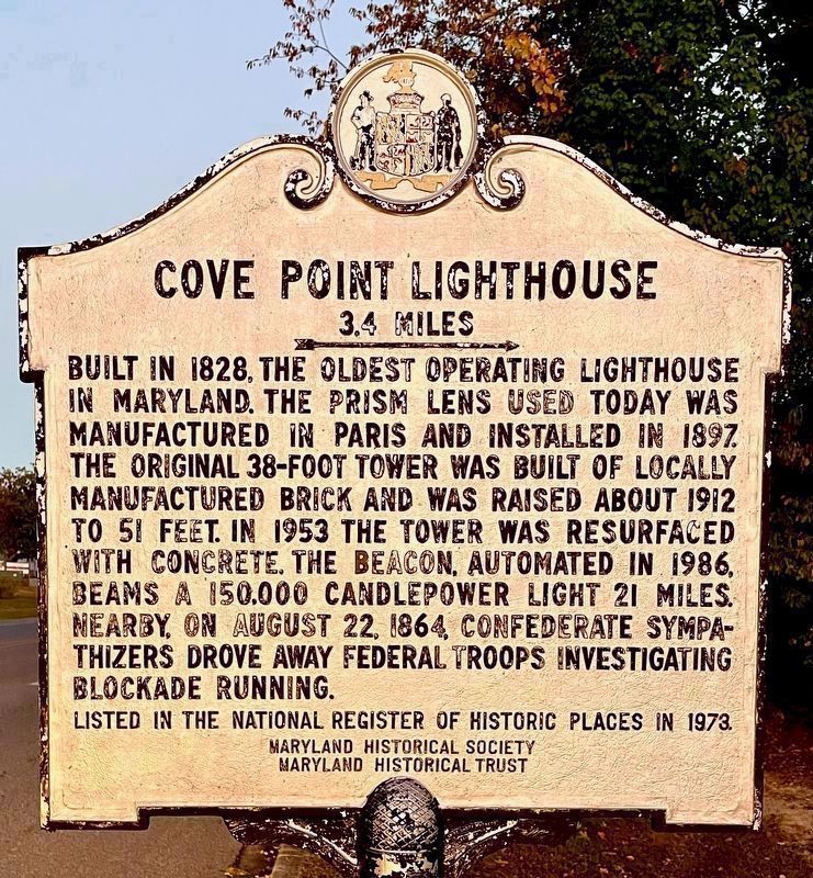 Cove Point Lighthouse Marker image. Click for full size.