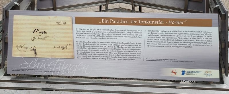 "Ein Paradies der Tonk�nstler - H�rBar" / "A paradise for sound artists - H�rBar" Marker image. Click for full size.