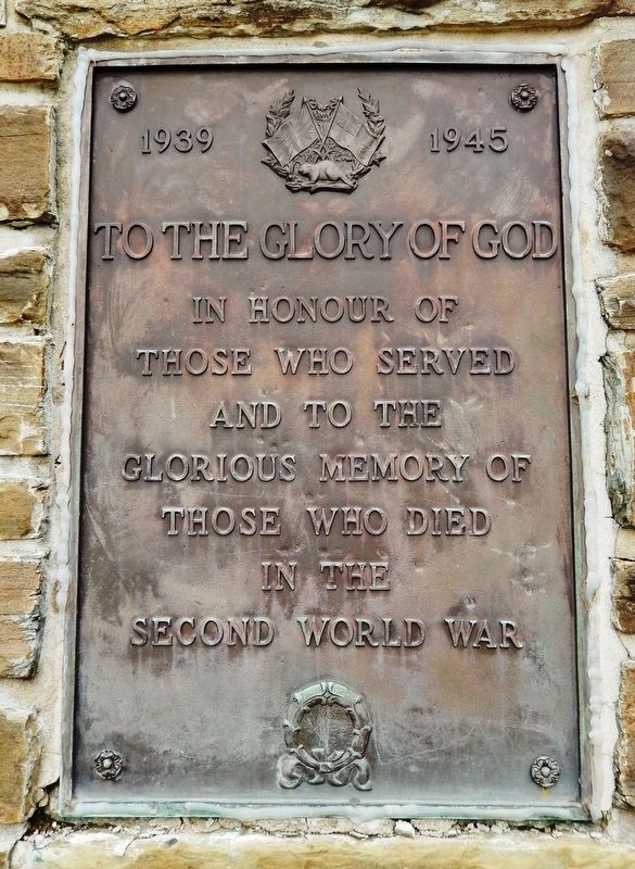 Weston World War Memorial � WWII<br>(<i>right panel</i>) image. Click for full size.