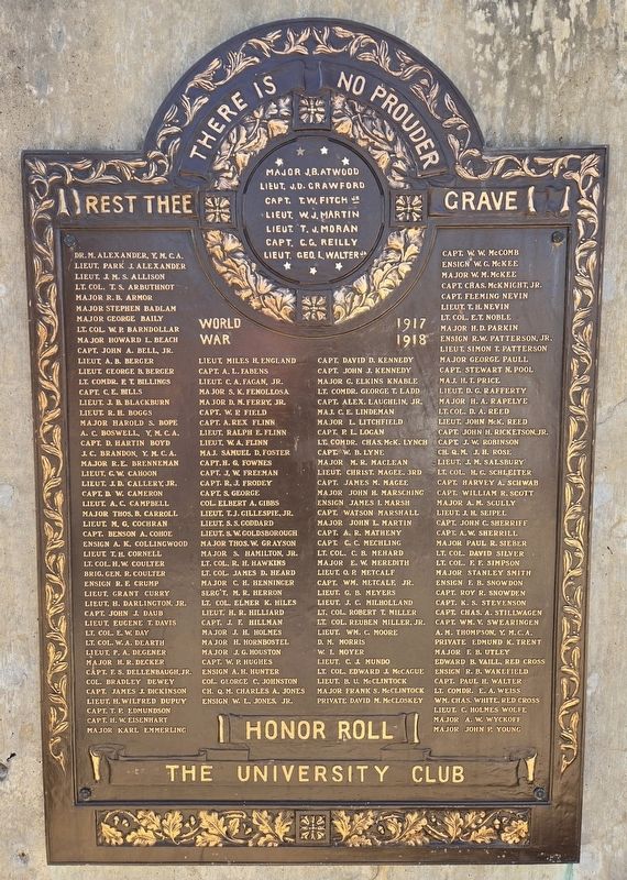 The University Club Marker image. Click for full size.