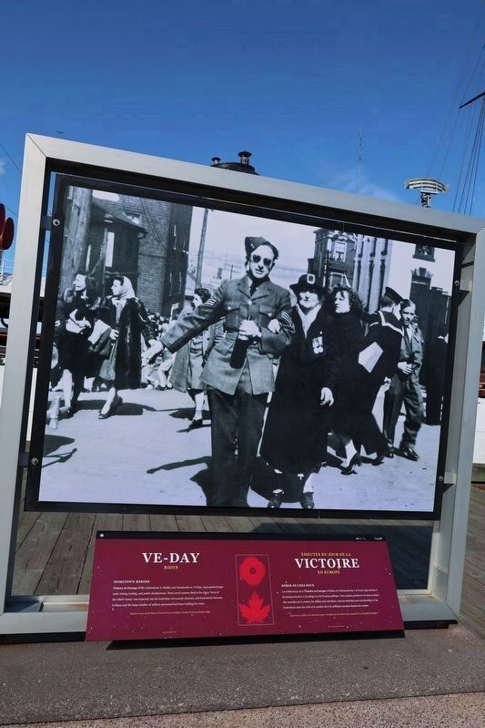 VE-Day Riots / �meutes du Jour de la Victoire en Europe Marker image. Click for full size.