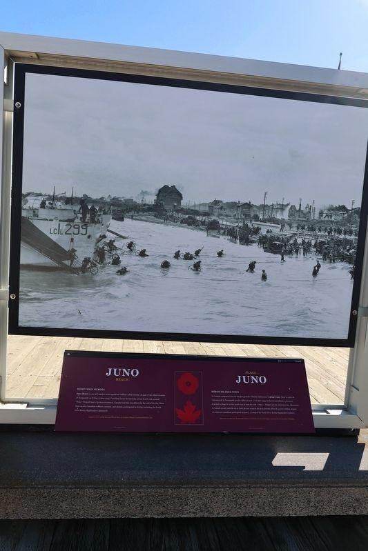 Juno Beach/Plage Juno Marker. Click for full size. Juno Beach/Plage Juno Marker image. Click for full size.
