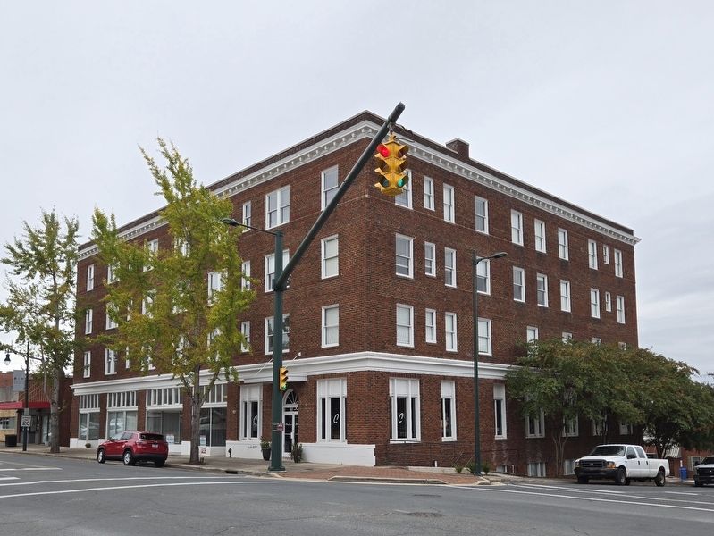 Full view of the former Albemarle. Currently houses apartments and a local restaurant. image. Click for full size.