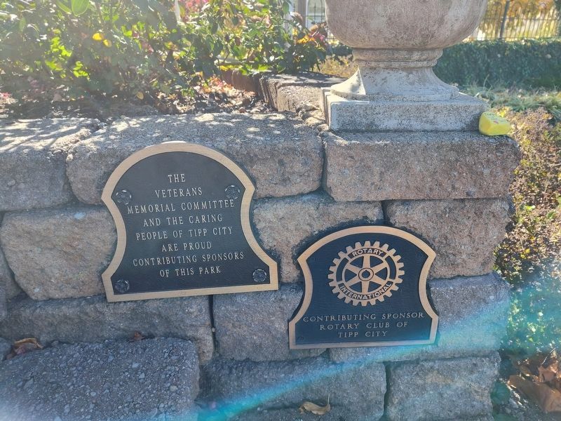 Tipp City Veterans Memorial. Click for full size. Tipp City Veterans Memorial image. Click for full size.