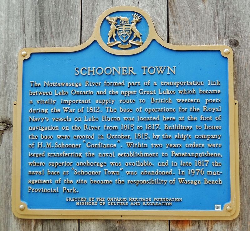 Schooner Town Marker image. Click for full size.