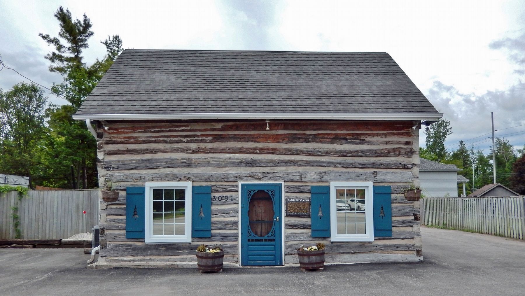 The Muirhead Cabin (<i>north/front elevation</i>) image. Click for more information.
