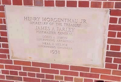 The Old Post Office Building Cornerstone image. Click for full size.