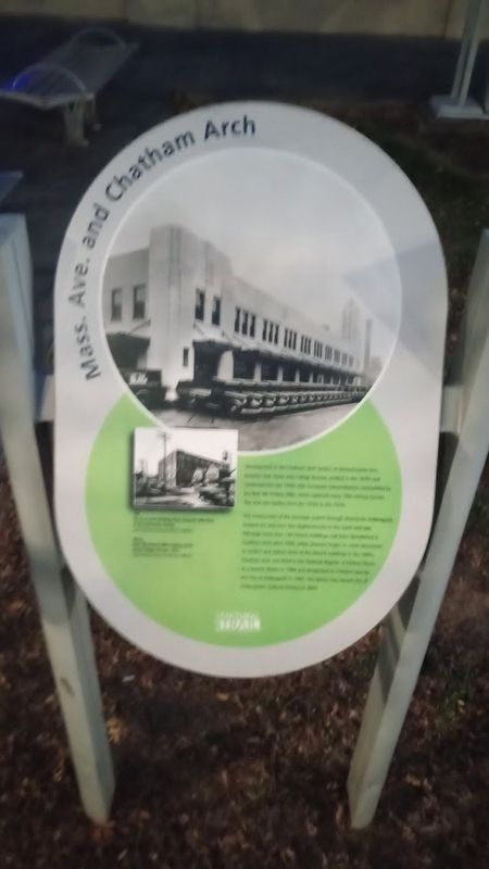 Mass. Ave. and Chatham Arch Marker image. Click for full size.