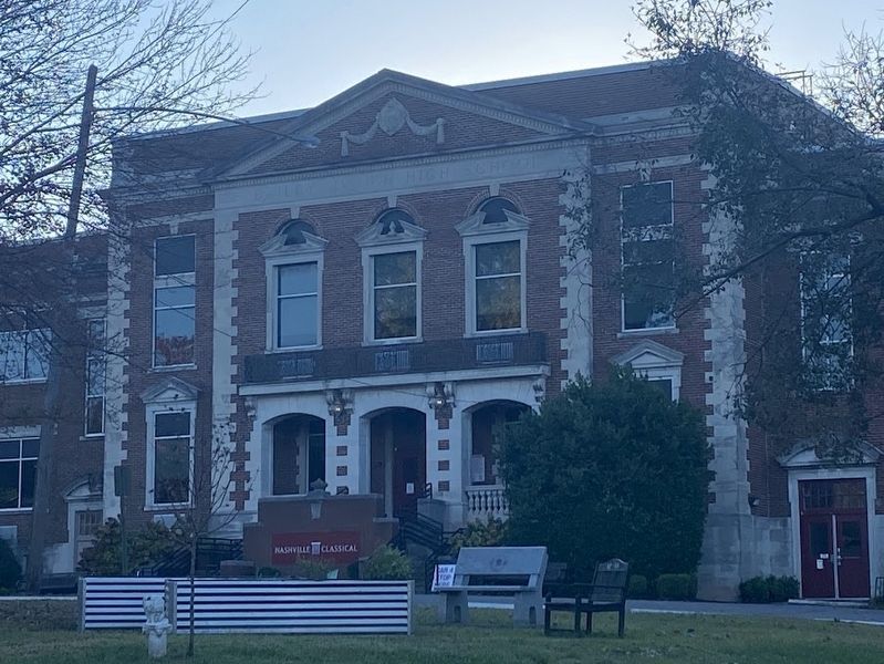 The front of the Bailey Junior High School, which was named after Professor John E. Bailey. image. Click for full size.