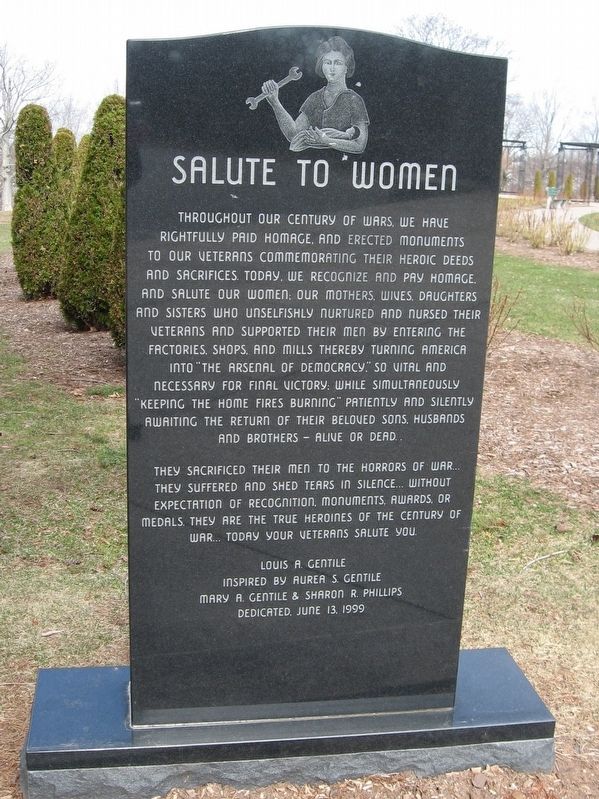 Salute To Women Marker. Click for full size. Salute To Women Marker image. Click for full size.
