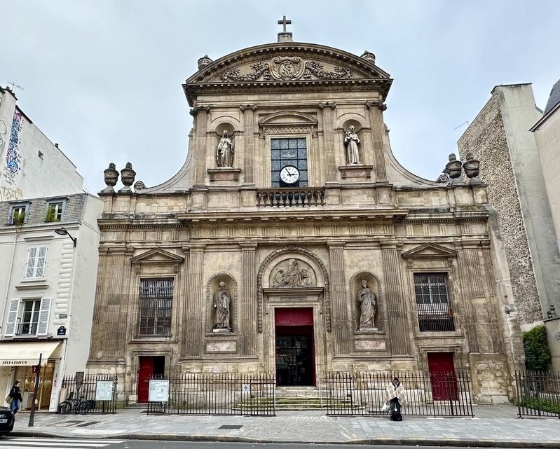 Eglise Saint-Elisabeth / Church of Saint Elizabeth and Marker image. Click for full size.