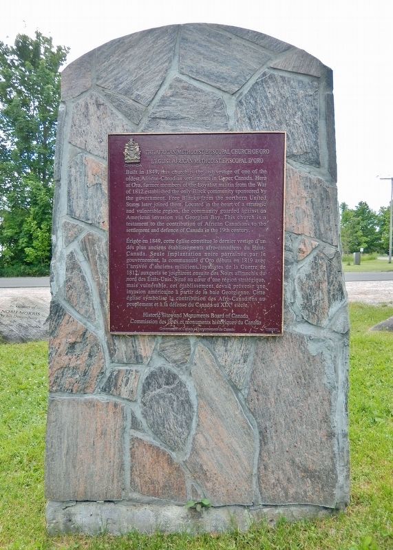 African Methodist Episcopal Church of Oro Marker image. Click for full size.