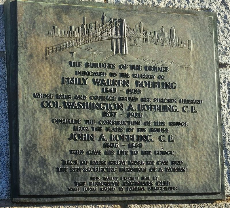The Builders of the Bridge Marker image. Click for full size.