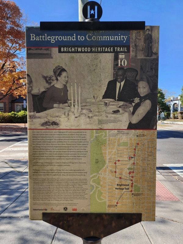 What a Beautiful Location, Brightwood Marker Reverse image. Click for full size.